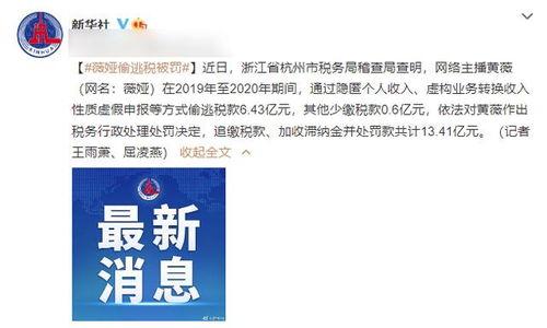 明星网红偷税漏税事件,明星网红偷税漏税事件深度解析
