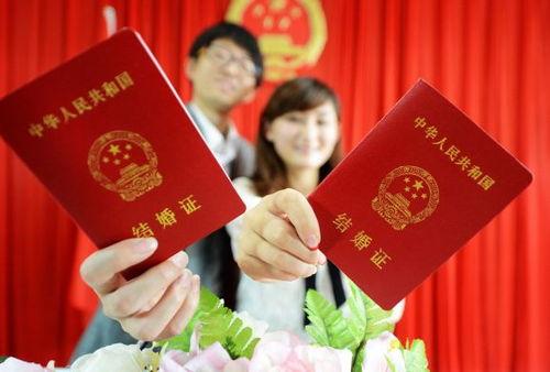 结婚登记照明星网红,结婚登记照中的甜蜜瞬间