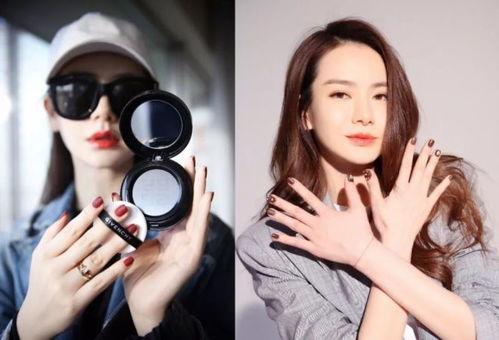 女明星网红美甲图,指尖艺术，时尚演绎