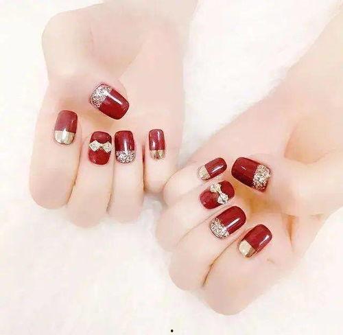 明星网红款过年美甲,新年必备时尚指南