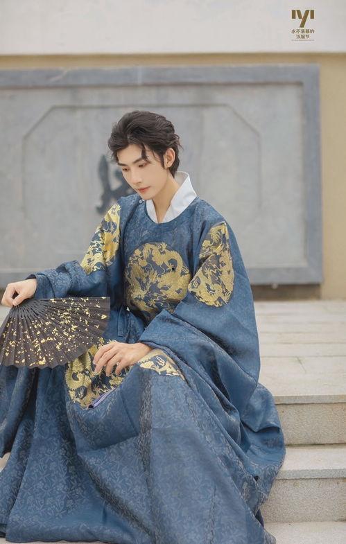明星网红穿汉服图片男装,明星网红演绎汉服男装风采