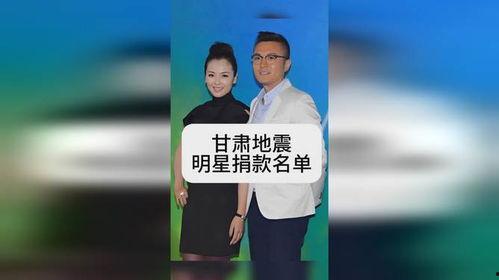 甘肃明星网红捐款名单最新